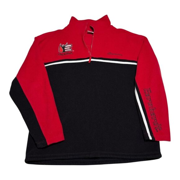 Chase Authentics Dale Earnhardt Sr. The Intimidator 1/4 Zip Fleece Jacket Large - Picture 1 of 8